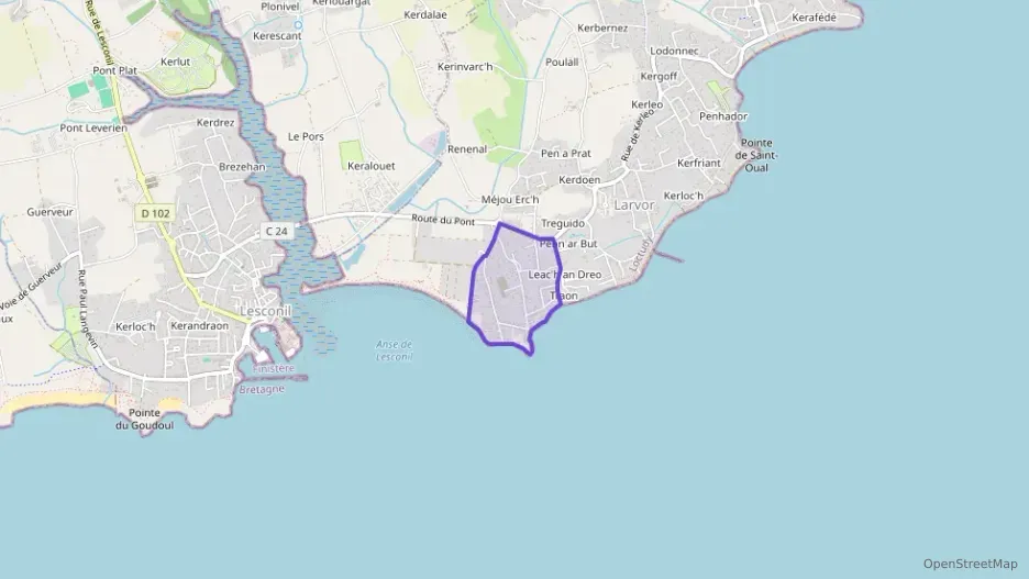 Maison 70 m² quatre pièces à vendre à Loctudy