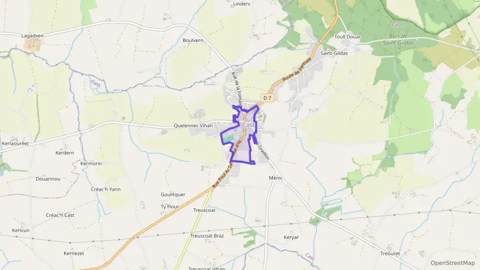 Maison 62 m² quatre pièces à vendre à Cast Maison 62 m² quatre pièces à vendre à Cast