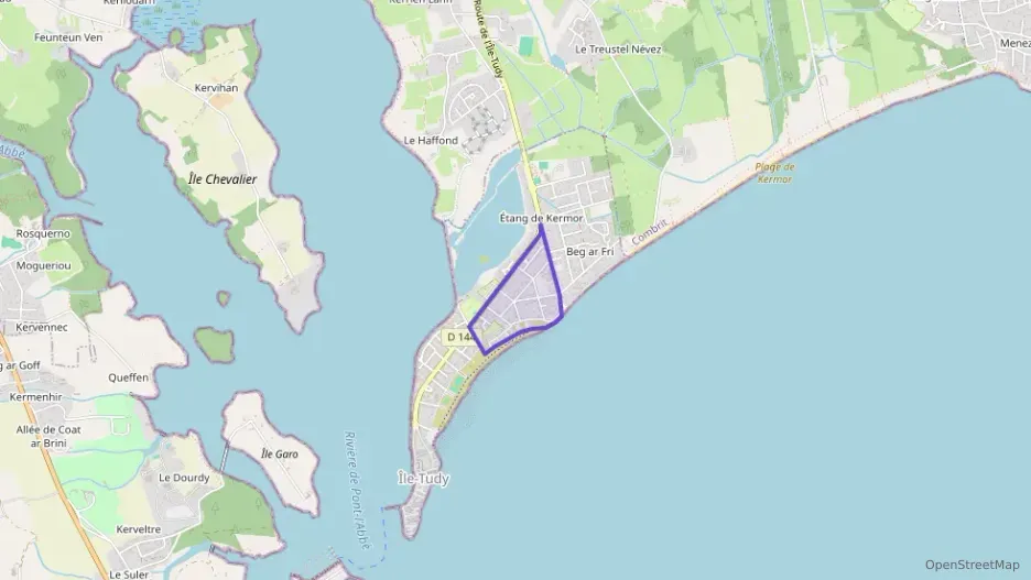 Maison 69 m² quatre pièces à vendre à Île-Tudy Maison 69 m² quatre pièces à vendre à Île-Tudy