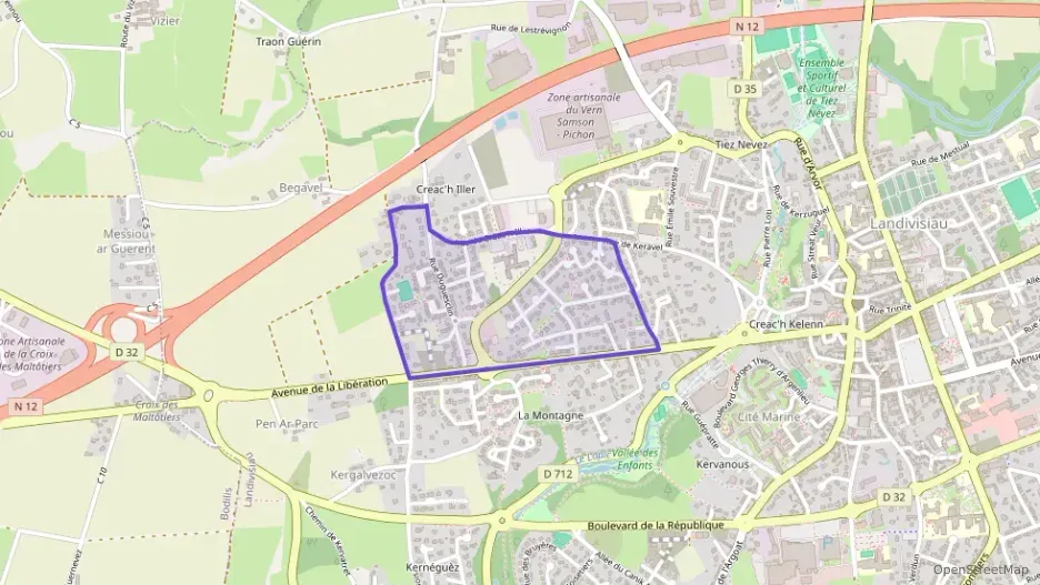 Maison 88 m² quatre pièces à vendre à Landivisiau