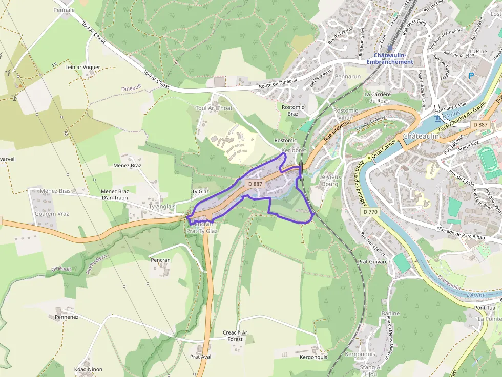 Maison 74 m² quatre pièces à vendre à Châteaulin