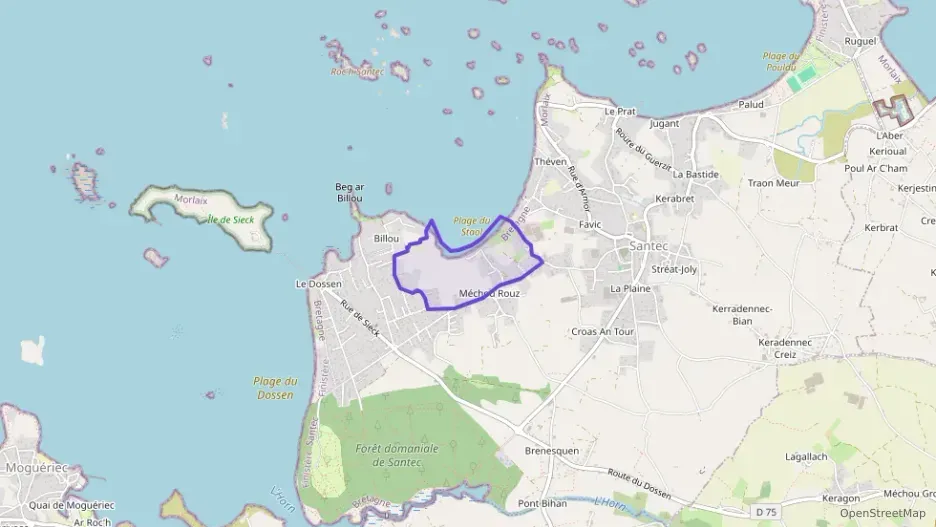 Maison 118 m² sept pièces à vendre à Santec Maison 118 m² sept pièces à vendre à Santec