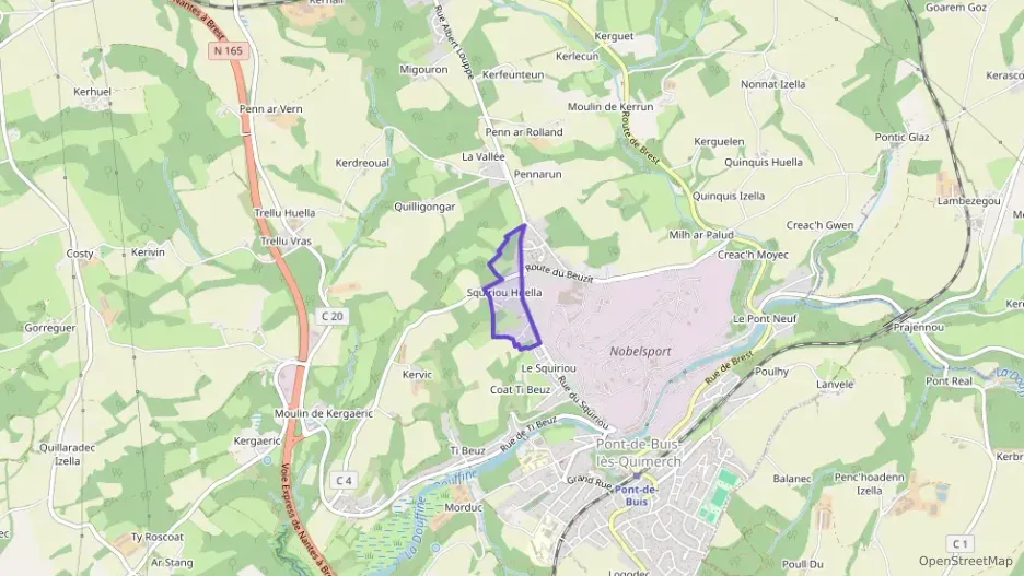 Maison 88 m² quatre pièces à vendre à Pont-de-Buis-lès-Quimerch