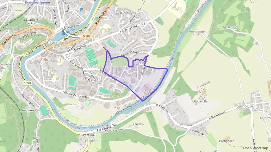 Maison 77 m² quatre pièces à vendre à Châteaulin Maison 77 m² quatre pièces à vendre à Châteaulin