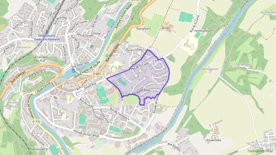 Maison 135 m² six pièces à vendre à Châteaulin