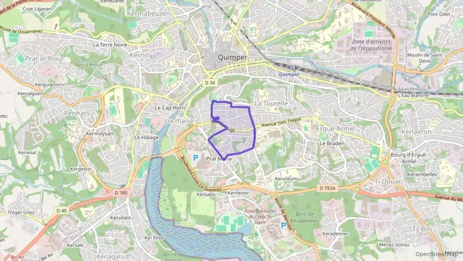 Maison 94 m² cinq pièces à vendre à Quimper Maison 94 m² cinq pièces à vendre à Quimper