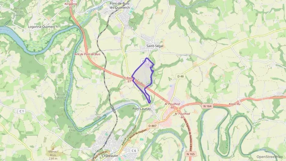 Maison 60 m² trois pièces à vendre à Saint-Ségal Maison 60 m² trois pièces à vendre à Saint-Ségal