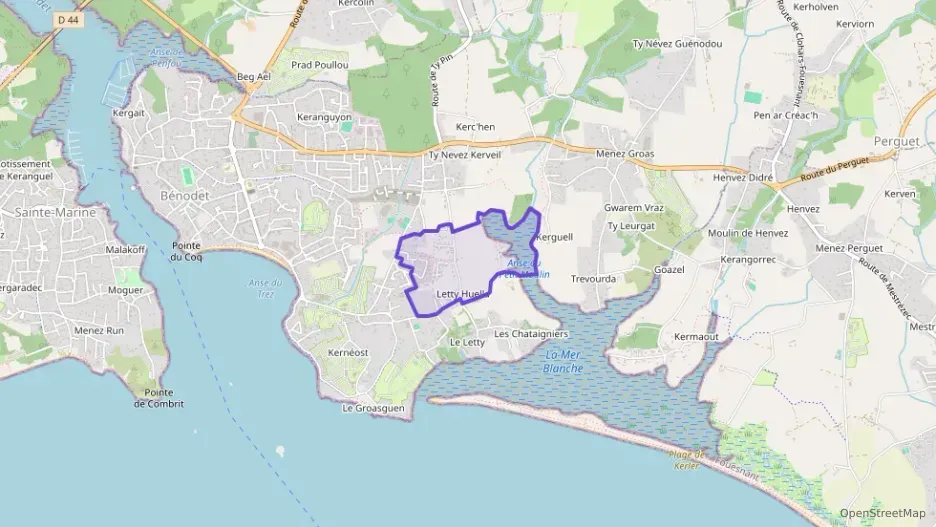 Maison 120 m² cinq pièces à vendre à Bénodet Maison 120 m² cinq pièces à vendre à Bénodet