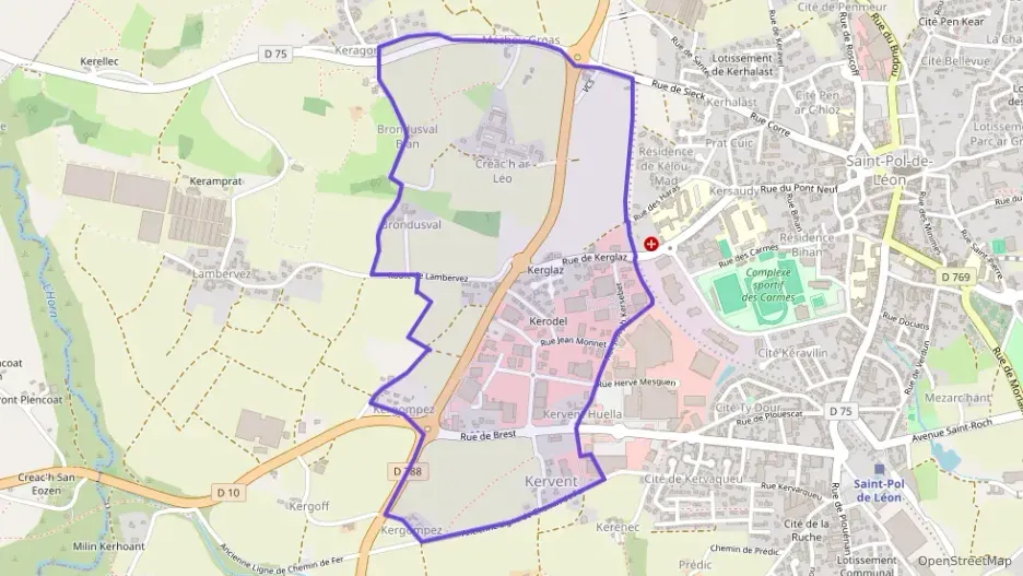 Maison 80 m² quatre pièces à vendre à Saint-Pol-de-Léon