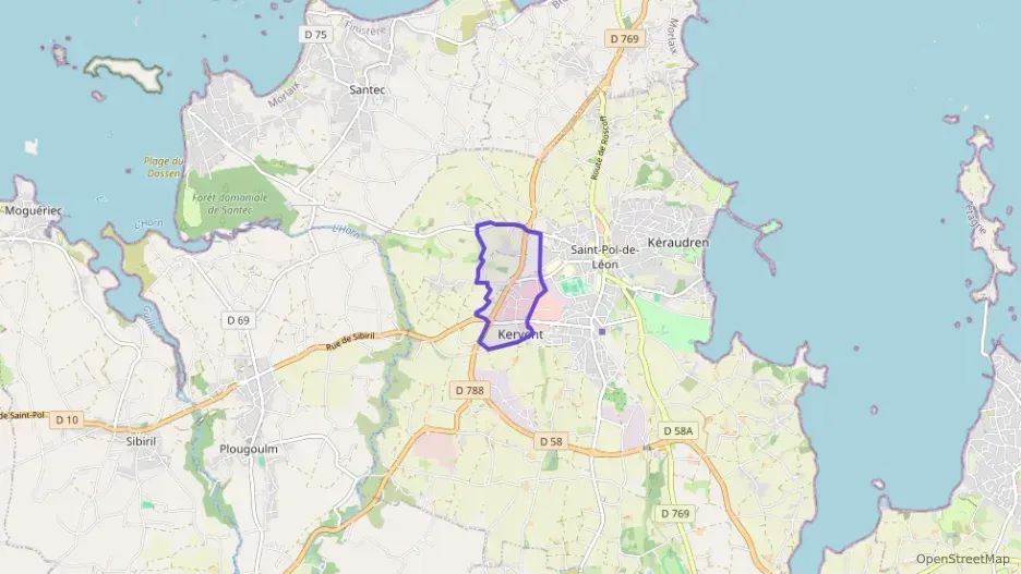 Maison 80 m² quatre pièces à vendre à Saint-Pol-de-Léon