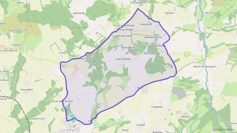 Maison 85 m² trois pièces à vendre à Lopérec