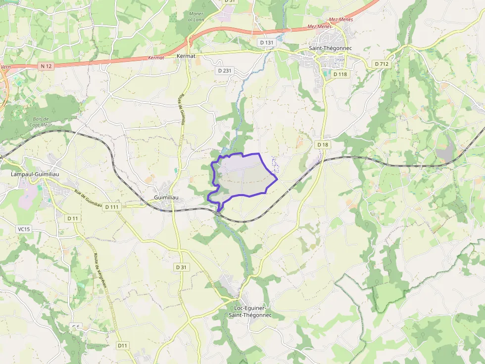 Maison 134 m² quatre pièces à vendre à Saint-Thégonnec Loc-Eguiner