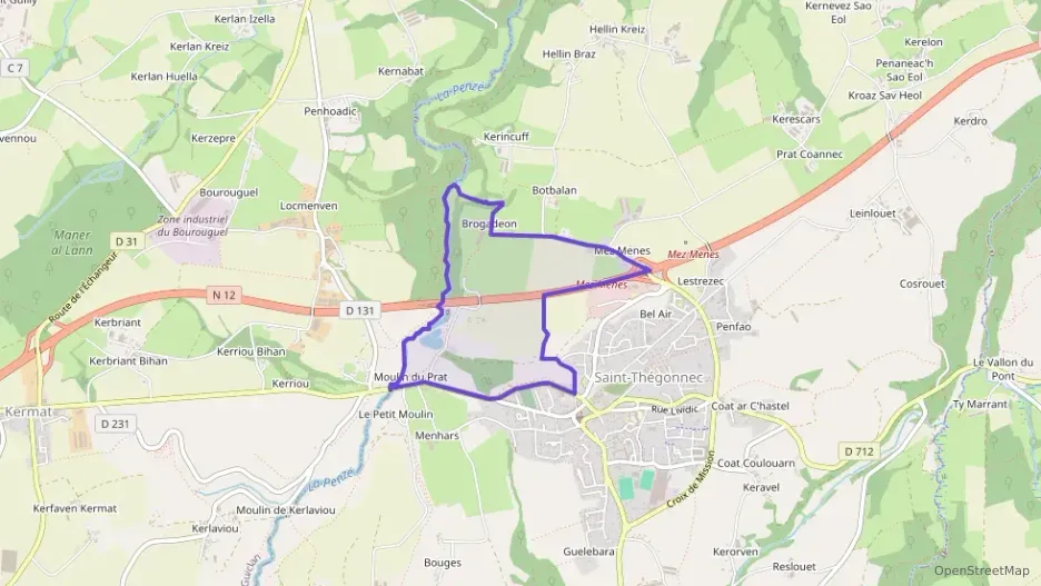 Maison 90 m² cinq pièces à vendre à Saint-Thégonnec Loc-Eguiner