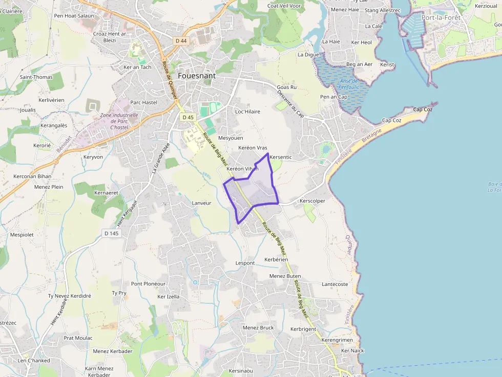 Maison 78 m² quatre pièces à vendre à Fouesnant