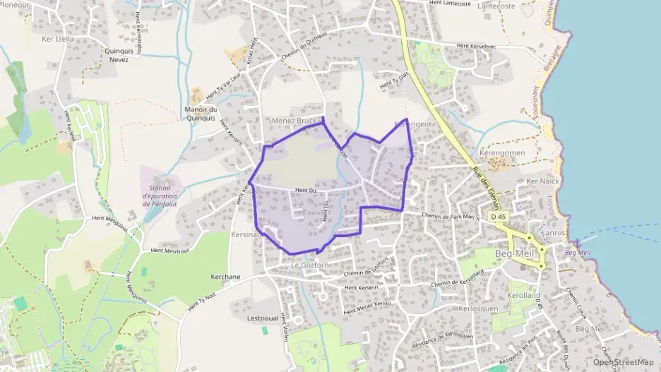 Maison 96 m² cinq pièces à vendre à Fouesnant