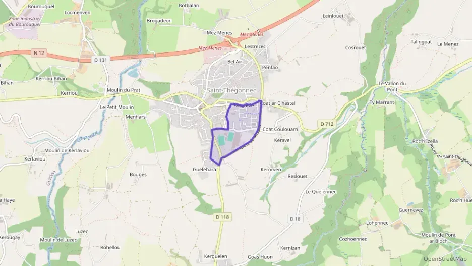 Maison 125 m² cinq pièces à vendre à Saint-Thégonnec Loc-Eguiner