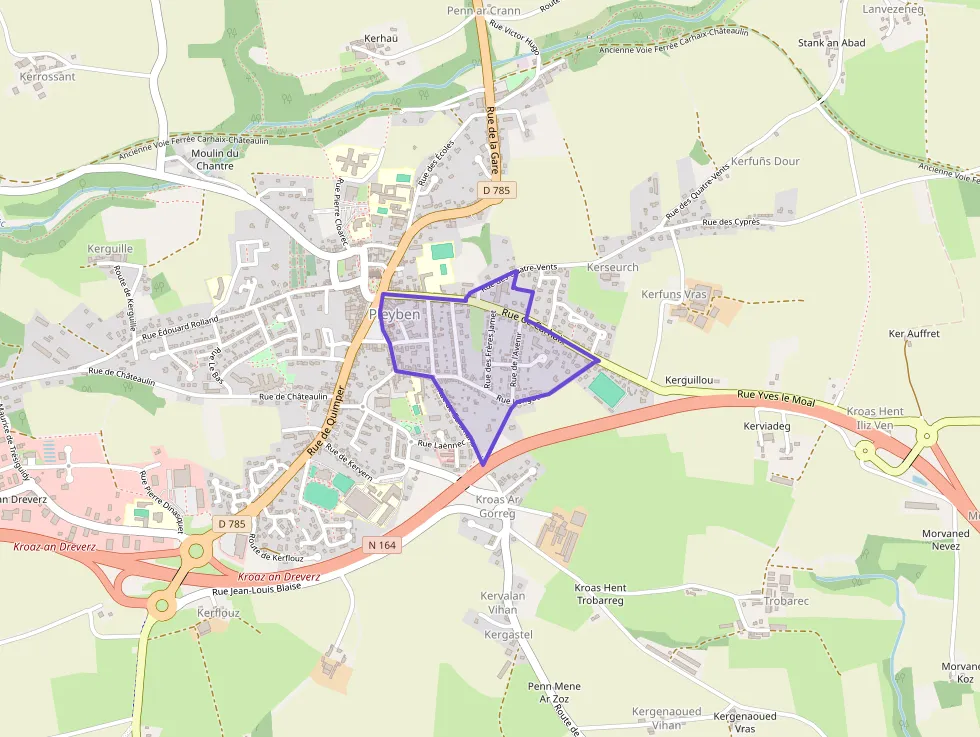 Maison 71 m² quatre pièces à vendre à Pleyben