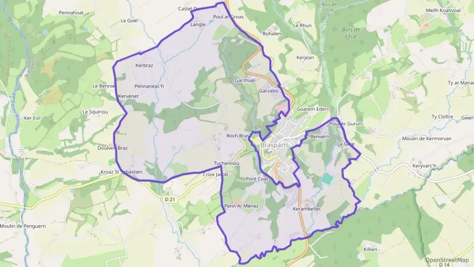 Maison 107 m² quatre pièces à vendre à Brasparts Maison 107 m² quatre pièces à vendre à Brasparts