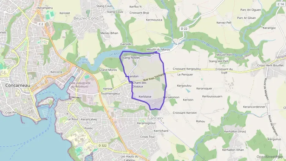 Maison 90 m² quatre pièces à vendre à Concarneau Maison 90 m² quatre pièces à vendre à Concarneau