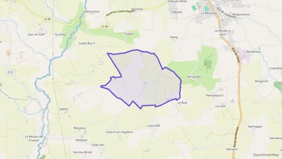 Maison 104 m² cinq pièces à vendre à Plonévez-du-Faou