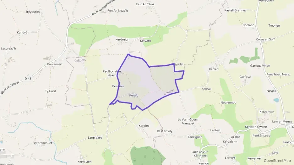 Maison 160 m² six pièces à vendre à Collorec Maison 160 m² six pièces à vendre à Collorec