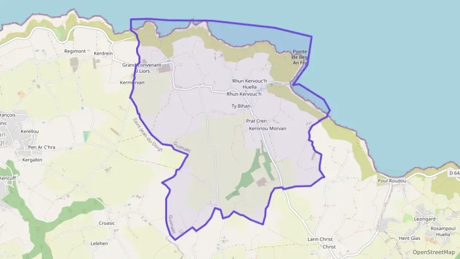 Maison 170 m² quatre pièces à vendre à Guimaëc