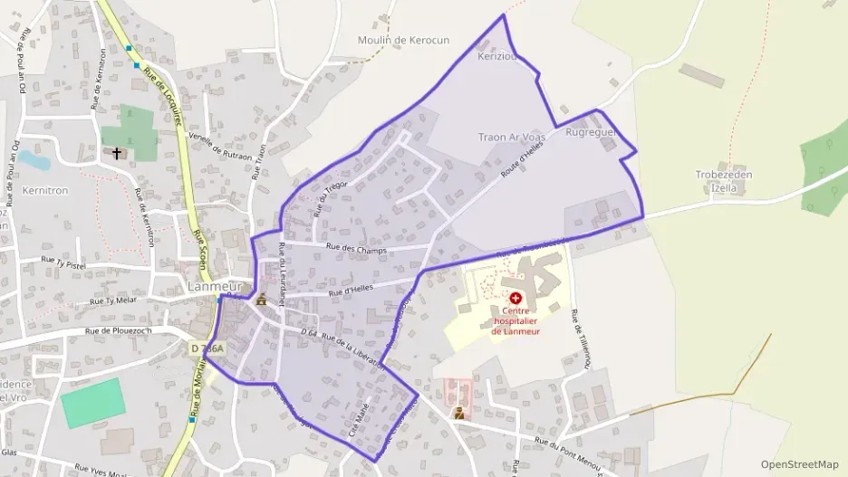 Maison 80 m² quatre pièces à vendre à Lanmeur Maison 80 m² quatre pièces à vendre à Lanmeur