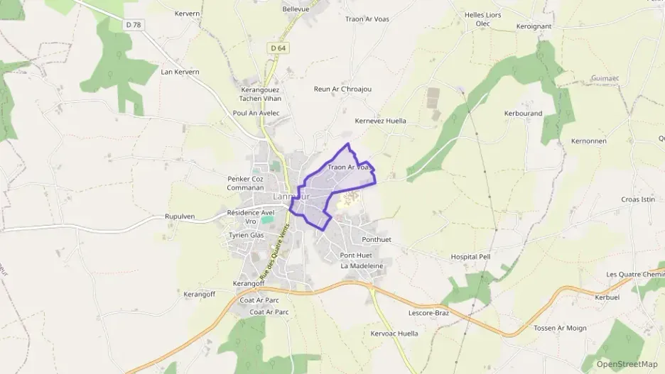 Maison 80 m² quatre pièces à vendre à Lanmeur Maison 80 m² quatre pièces à vendre à Lanmeur