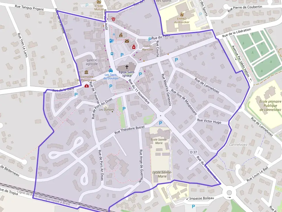 Maison 124 m² quatre pièces à vendre à Plouigneau