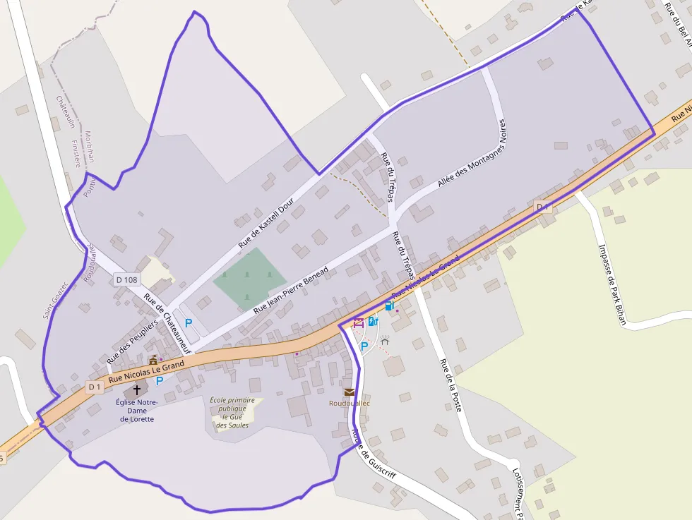 Maison 60 m² trois pièces à vendre à Roudouallec