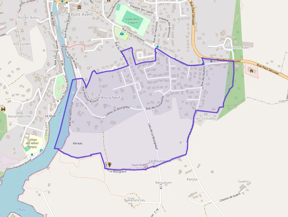 Maison 87 m² quatre pièces à vendre à Pont-Aven