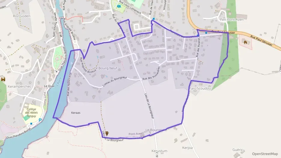 Maison 87 m² quatre pièces à vendre à Pont-Aven Maison 87 m² quatre pièces à vendre à Pont-Aven