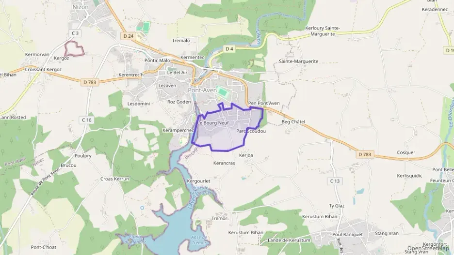 Maison 87 m² quatre pièces à vendre à Pont-Aven Maison 87 m² quatre pièces à vendre à Pont-Aven