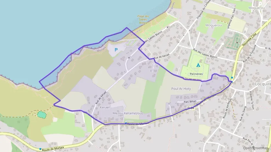 Maison 102 m² cinq pièces à vendre à Locquirec Maison 102 m² cinq pièces à vendre à Locquirec