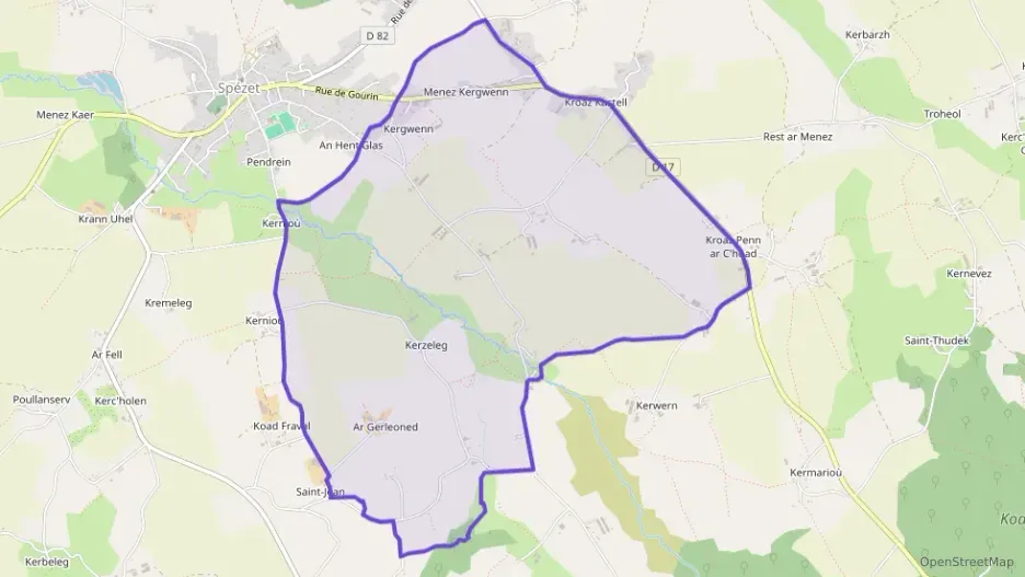 Maison 82 m² quatre pièces à vendre à Spézet Maison 82 m² quatre pièces à vendre à Spézet