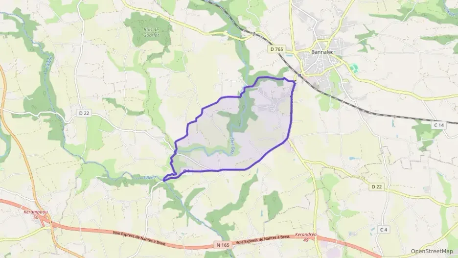 Maison 93 m² quatre pièces à vendre à Bannalec Maison 93 m² quatre pièces à vendre à Bannalec