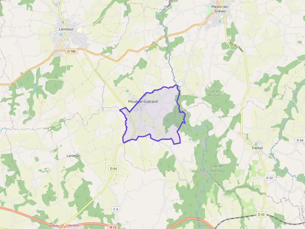 Maison 66 m² trois pièces à vendre à Plouégat-Guérand