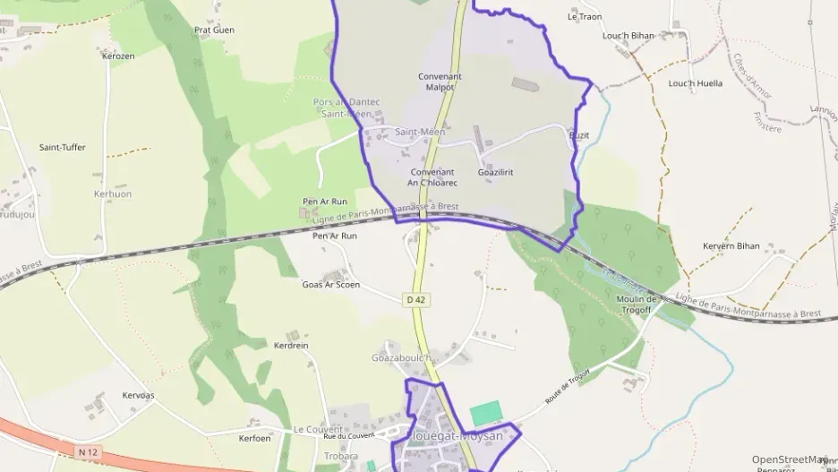 Maison 64 m² trois pièces à vendre à Plouégat-Moysan Maison 64 m² trois pièces à vendre à Plouégat-Moysan