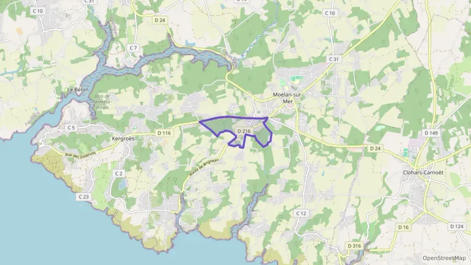 Maison 122 m² six pièces à vendre à Moëlan-sur-Mer