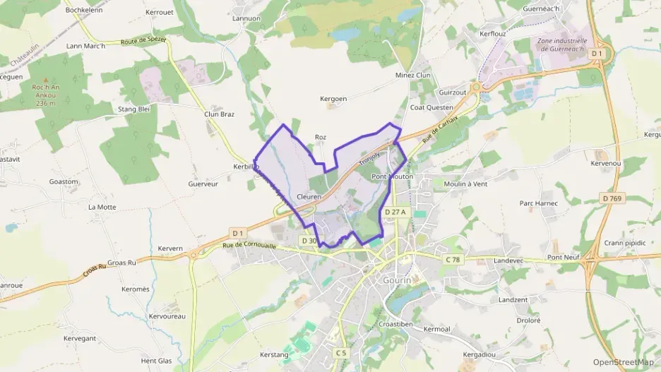 Maison 65 m² quatre pièces à vendre à Gourin