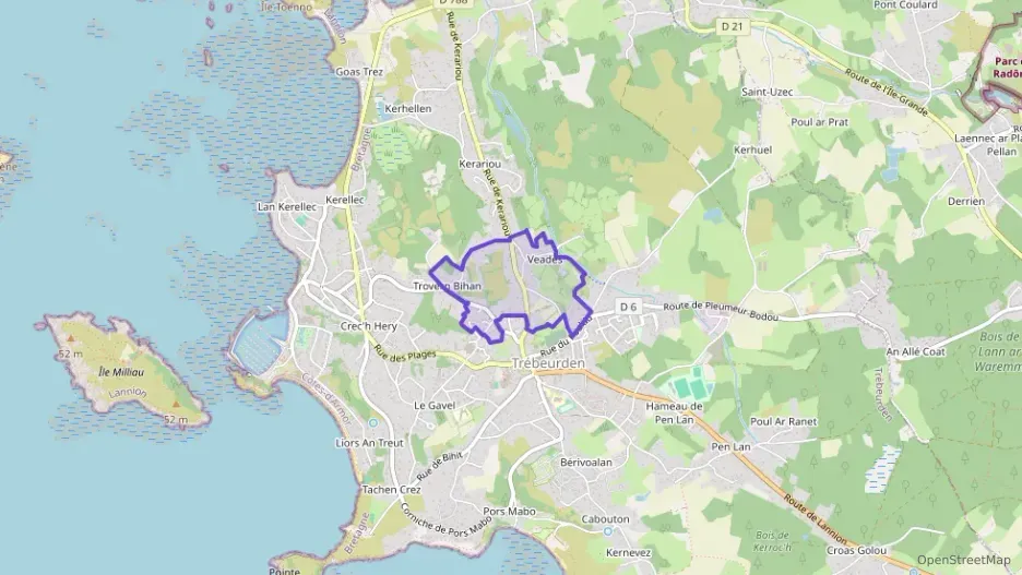 Maison 120 m² quatre pièces à vendre à Trébeurden