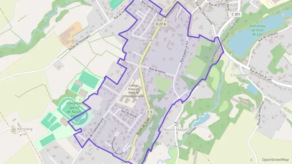 Maison 71 m² quatre pièces à vendre à Gourin