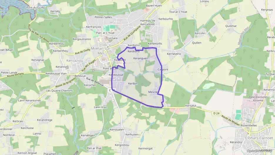 Maison 91 m² cinq pièces à vendre à Moëlan-sur-Mer Maison 91 m² cinq pièces à vendre à Moëlan-sur-Mer