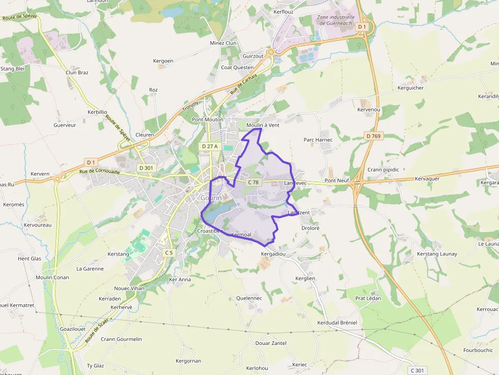 Maison 102 m² quatre pièces à vendre à Gourin