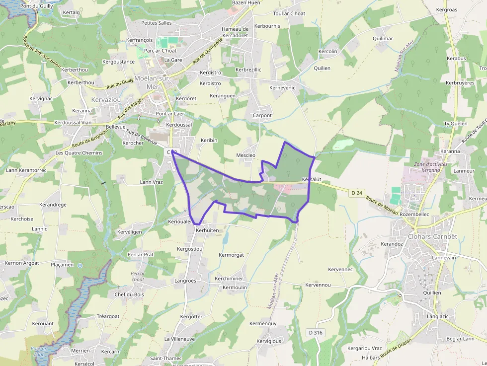 Maison 109 m² quatre pièces à vendre à Moëlan-sur-Mer