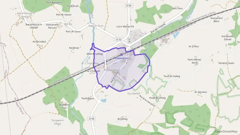 Maison 104 m² quatre pièces à vendre à Plounérin Maison 104 m² quatre pièces à vendre à Plounérin