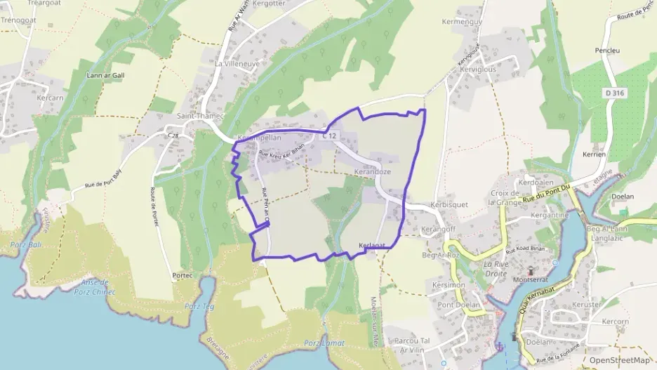 Maison 77 m² cinq pièces à vendre à Moëlan-sur-Mer