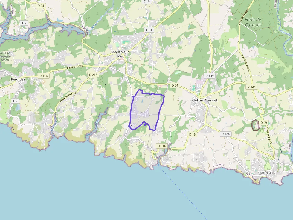 Maison 78 m² quatre pièces à vendre à Moëlan-sur-Mer