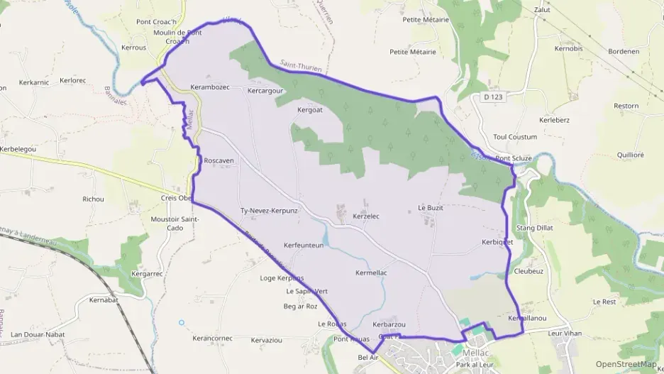 Maison 108 m² quatre pièces à vendre à Mellac