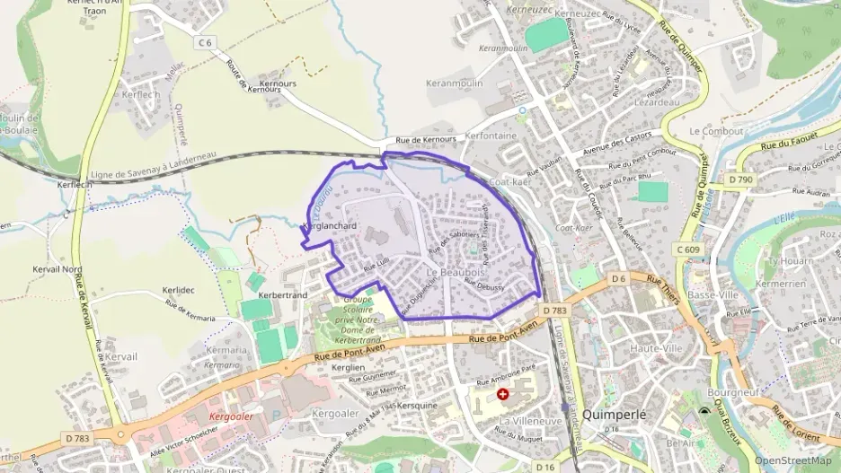 Maison 93 m² cinq pièces à vendre à Quimperlé